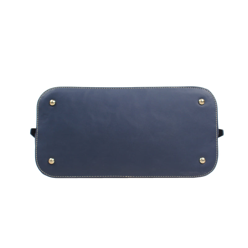 Henney Bear Leatherette Top Handle Bag