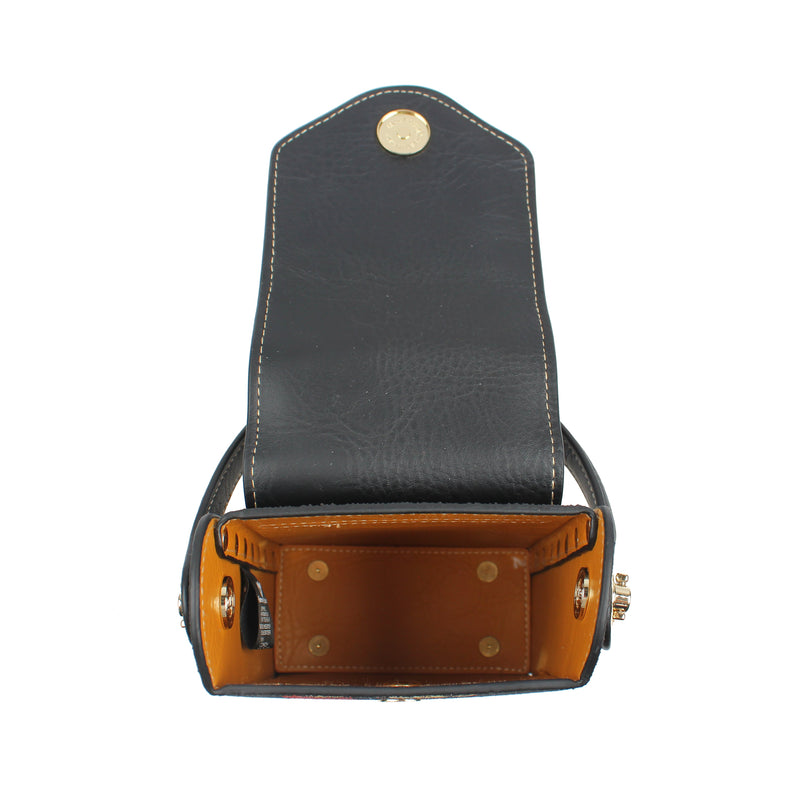 Henney Bear Leatherette Small Crossbody Bag