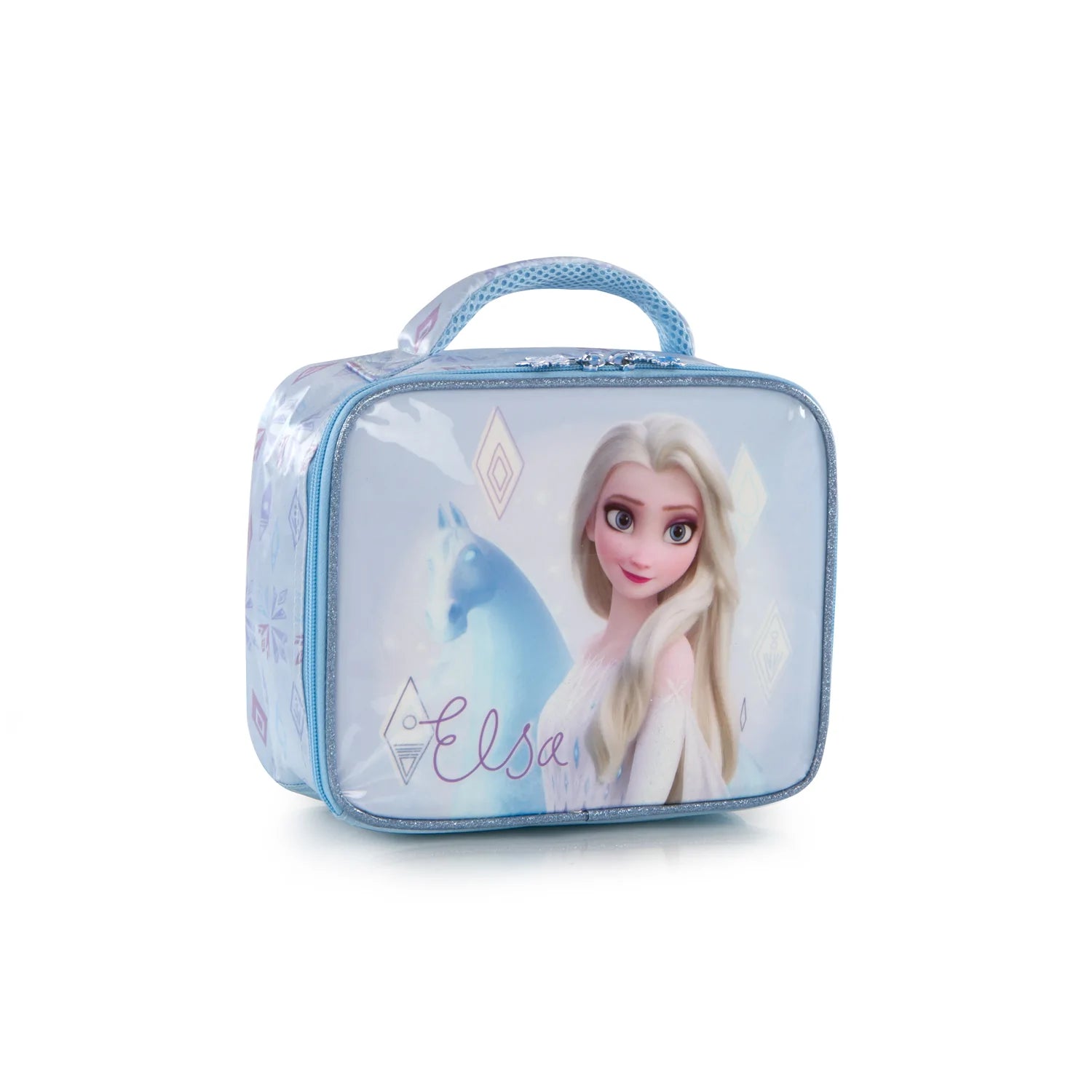 FROZEN ELSA AND ANNA BACK-2-BACK 9.5 PINK/BLUE INSULATED LUNCH BAG  LUNCHBOX-NEW!