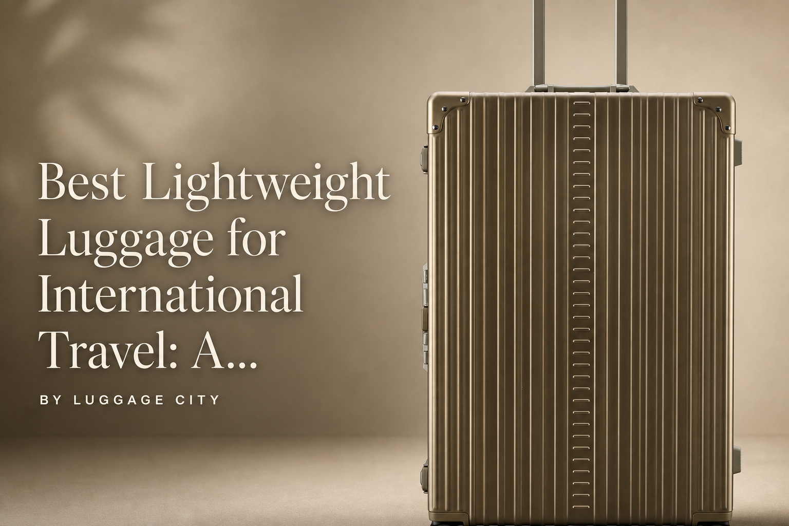 Best Lightweight Luggage for International Travel: A Canadian Buyer's Guide