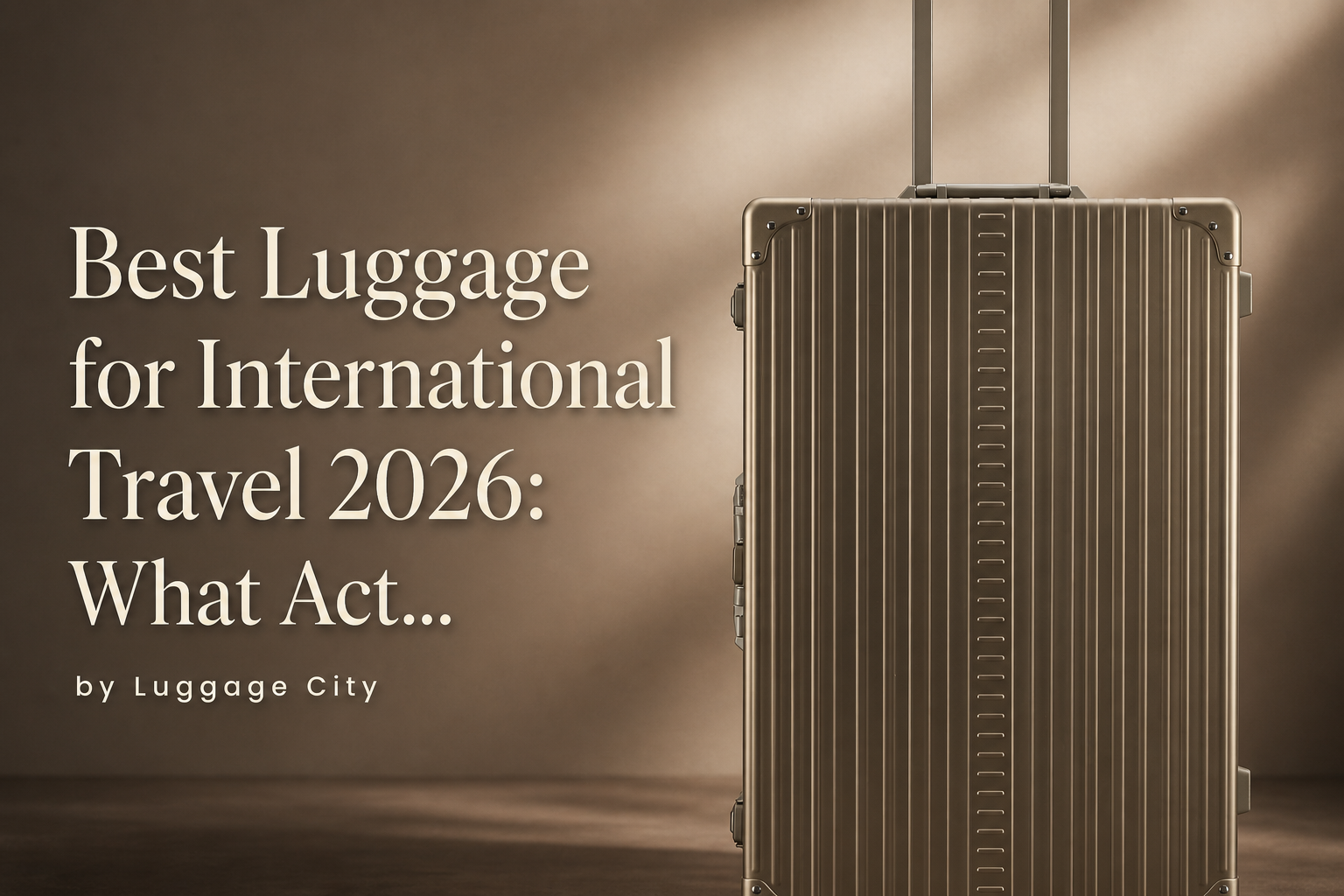 Best Luggage for International Travel 2026: What Actually Holds Up