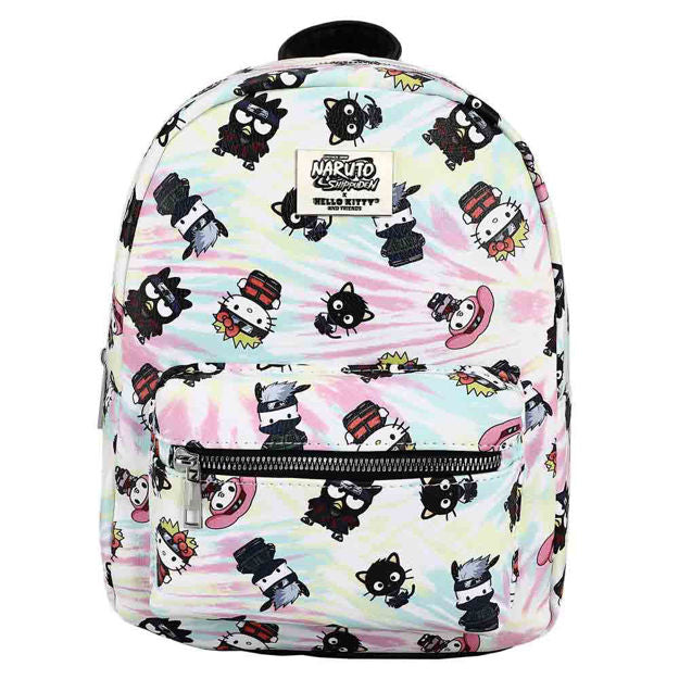 Bioworld Sanrio X Naruto Tie Dye Chibi Aop Mini Backpack