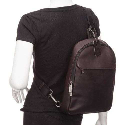 Kenneth Cole Columbian Leather 13" Sling Laptop Backpack