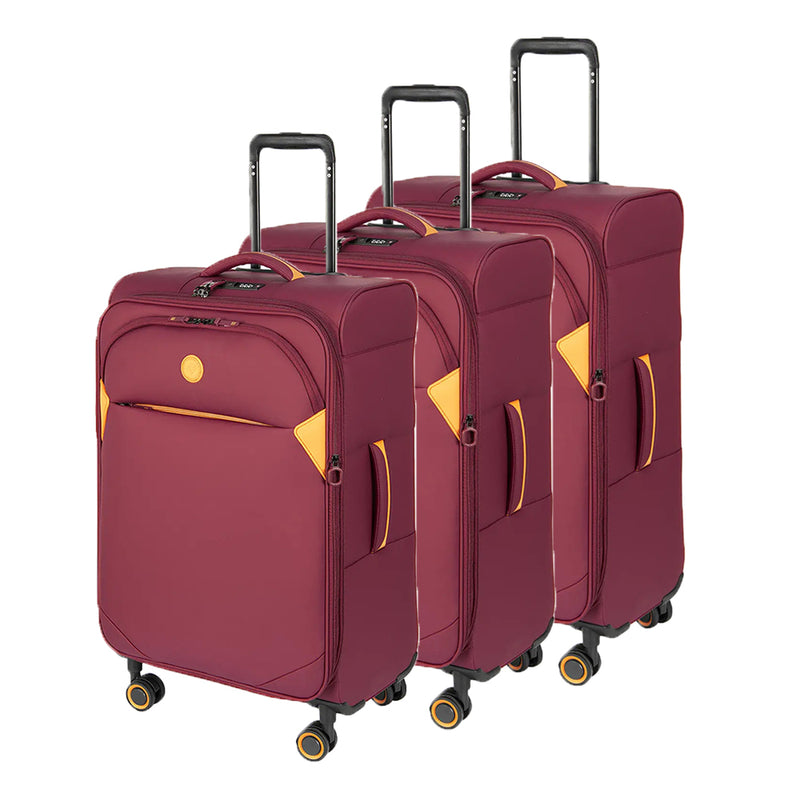 Verage Cambridge Softside Anti-Bacterial Luggage Set (18.5" + 24" + 29")