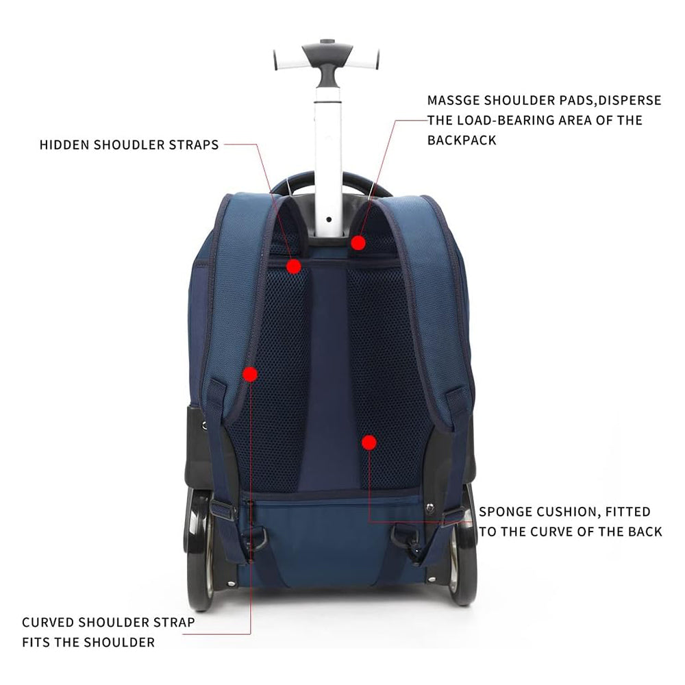 Backpack with hidden wheels deals