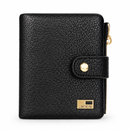 JCCS Women’s Genuine Leather Compact Bifold Wallet with Zip Coin Pocket