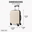 Description The Omaska JetVibe Pro Hardside Expandable Spinner 20" Carry-On