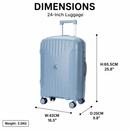 Omaska Corelite Pro Valise Rigide Extensible à Roulettes 24" Moyenne