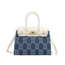 Canterburry Leatherette Top Handle Shoulder Bag - Luggage City