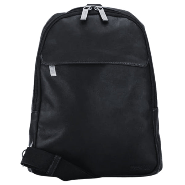 Kenneth Cole Genuine Leather Black Backpack Kenneth Cole Reaction Vegan Leather Backpack With 15.6  main image 4