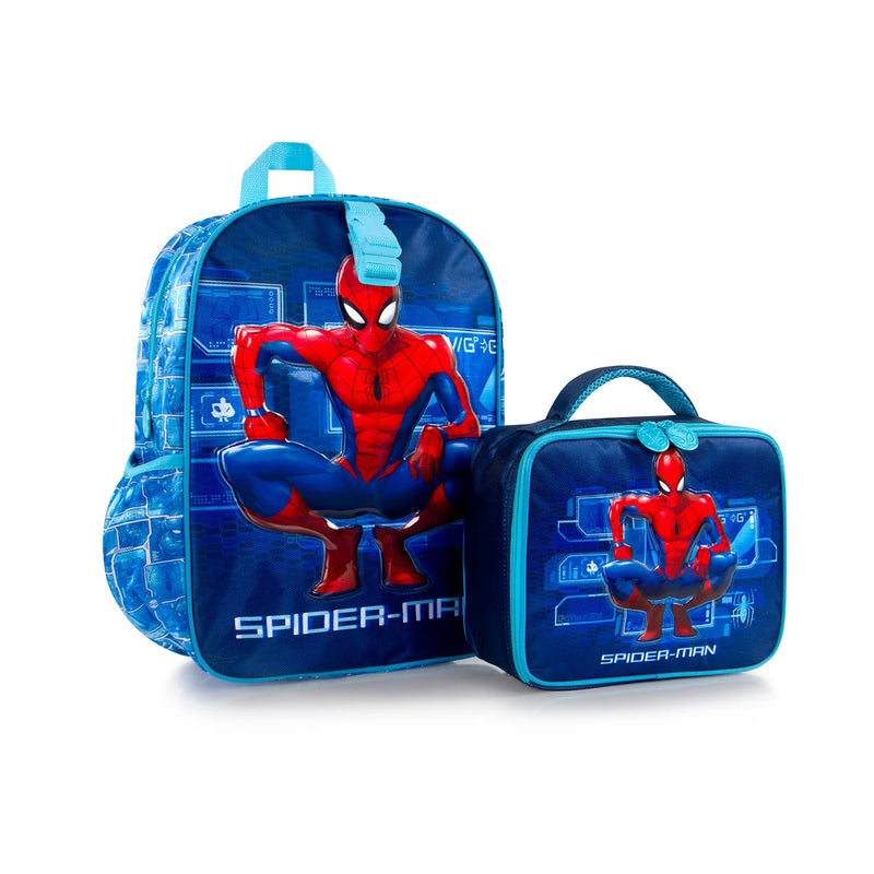 Spiderman backpack with lunch box sales
