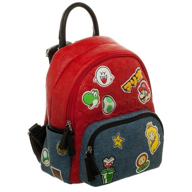 Bioworld Supermario-Patches Mini Backpack