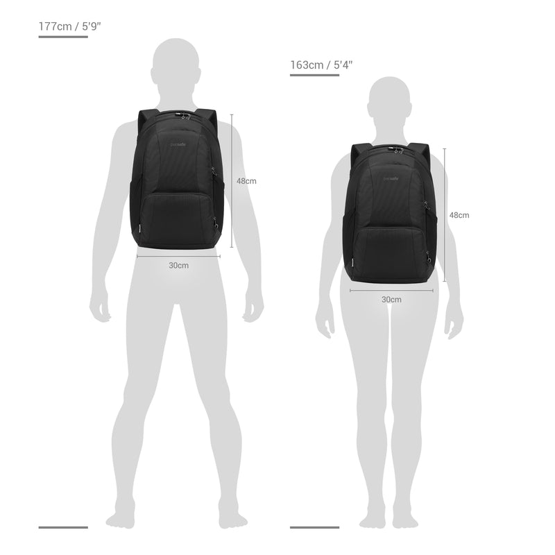 {{ backpack }} {{ anSport City View Remix (City Scout) Backpack SuccessActive }} - Luggage CityPacsafe {{ black }}