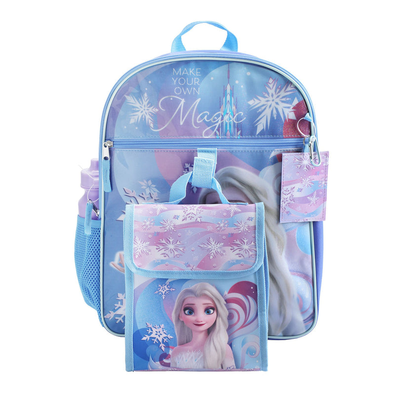 Frozen POP-OUT Backpack & Lunch Box Set For Kids - 16 Inch Character School Combo