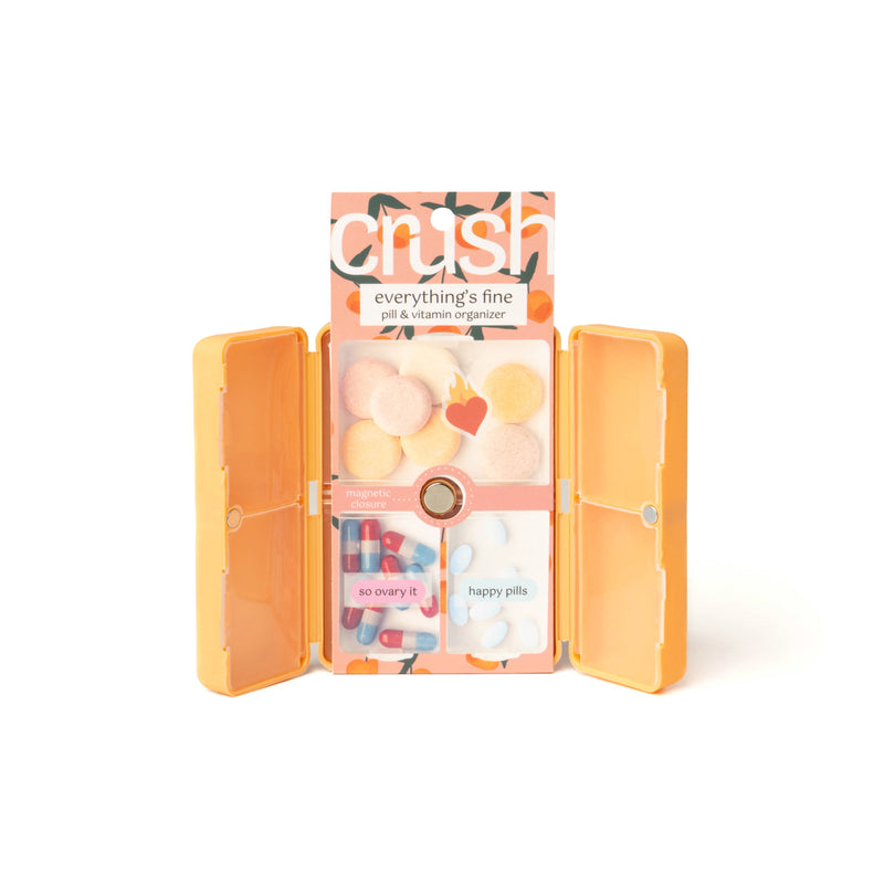 Crush™ Everything's Fine Pill & Vitamin Case (Assorted)
