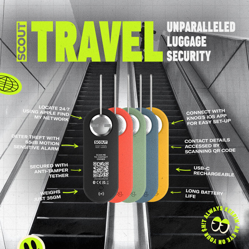 Scout Travel - Smart Luggage Tag, Finder & Alarm