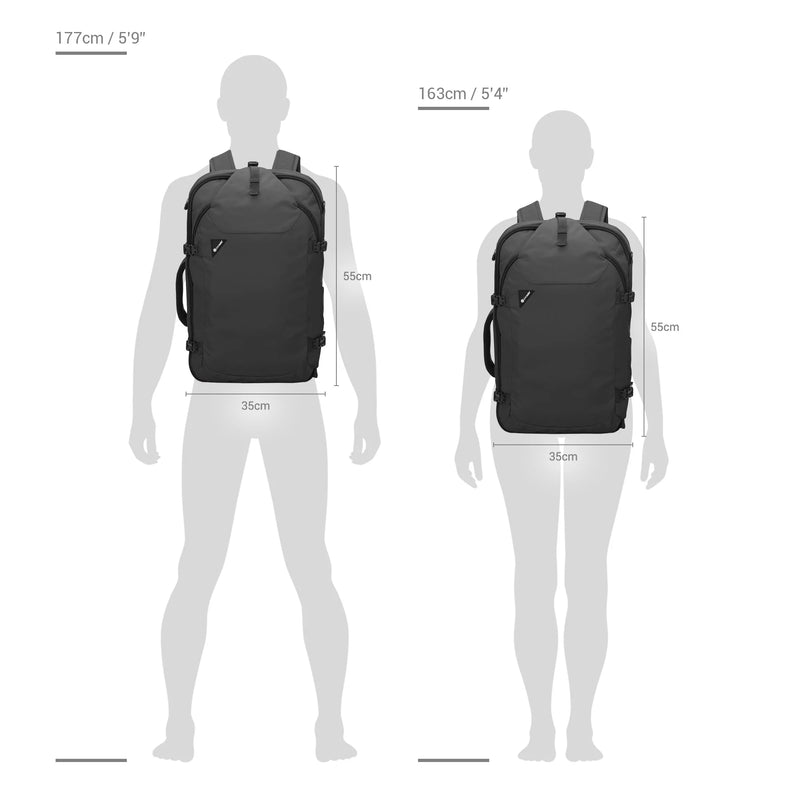 Pacsafe Venturesafe EXP45 ECONYL Anti Theft Carry On Travel Pack