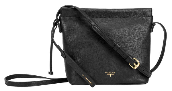Tahari Sienna Bucket Leather Crossbody Bag